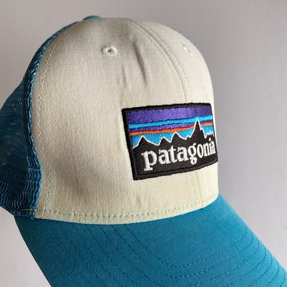 Patagonia trucker hat blue white GUC - Picture 2 of 5
